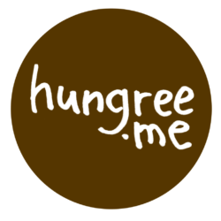 hungree.me logo BROWN